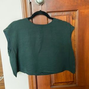 Forever 21 zip up crop top